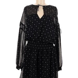 Joie Black Silk Sleeve Dress